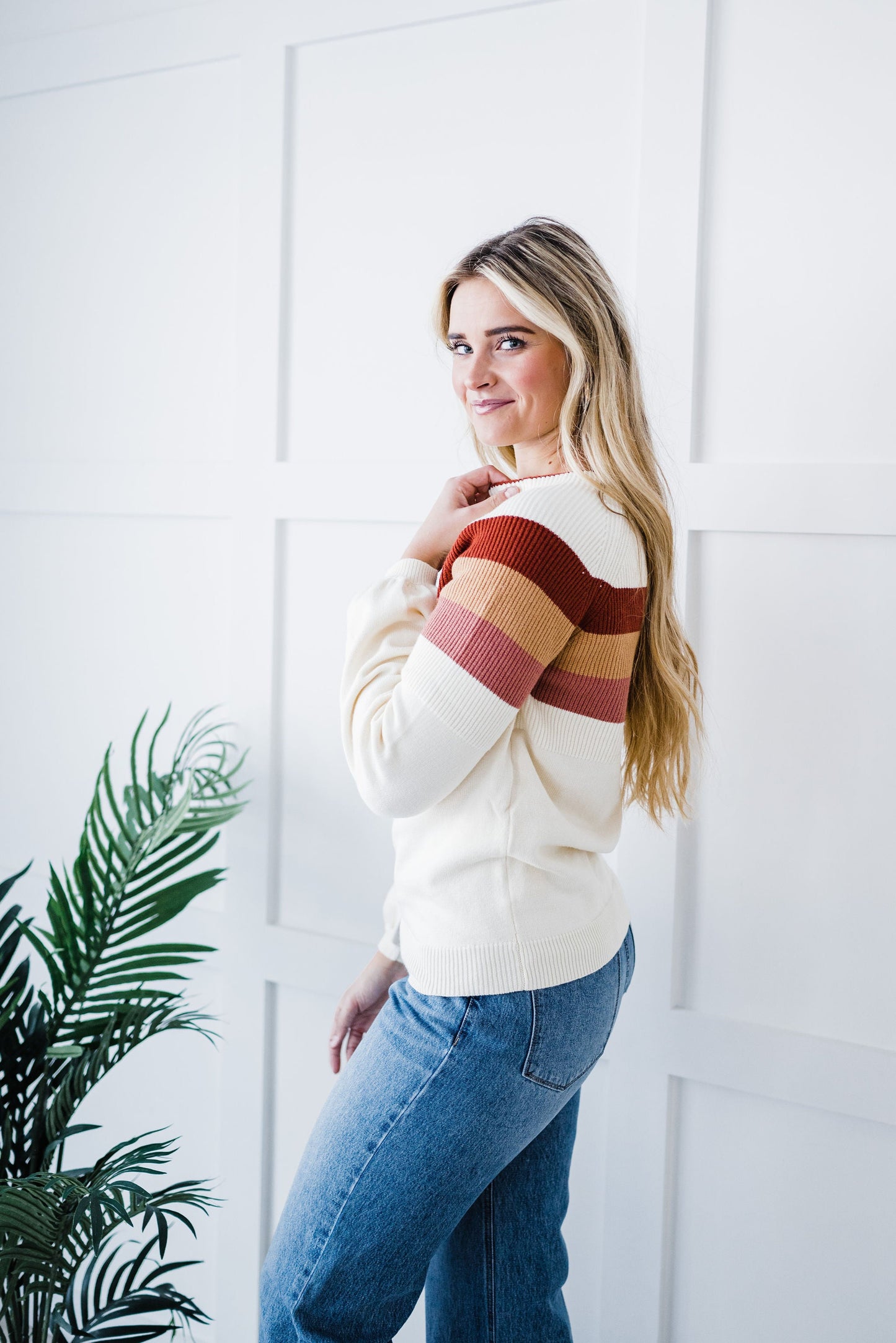 Cuddle Up Striped Sweater