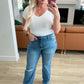 Bree High Rise Control Top Distressed Straight Jeans