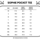 Sophie Classic Pocket Tee - Green Ditsy Floral