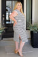 Melting Away Striped Midi Dress