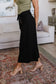 Modern Classic Wide Leg Crop Pants in Black