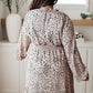 Ophelia Animal Print Shirred Waist Dress