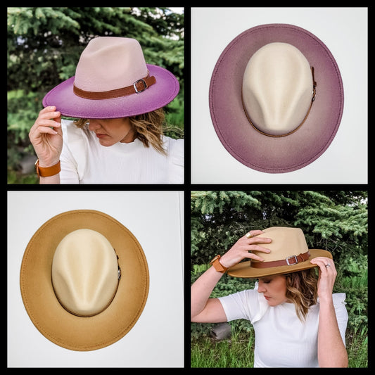 Ombre Wide Brim Hat