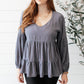 Sassy Swing Top in Charcoal