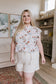 I've Got a Feeling Floral Flutter Sleeve Top