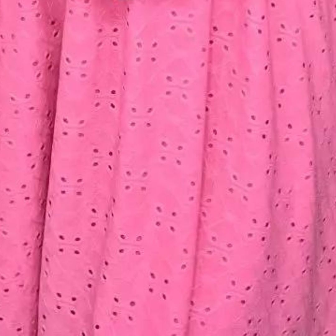 Rebecca Ruffle Eyelet Dress in Seven Colors