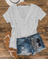 Distressed Boyfriend Tee- White