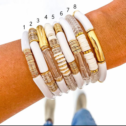 White Bangle Bracelet