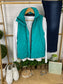 Remy Zip Up Vest - Bright Aqua