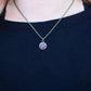 Dainty Circle Druzy Necklace